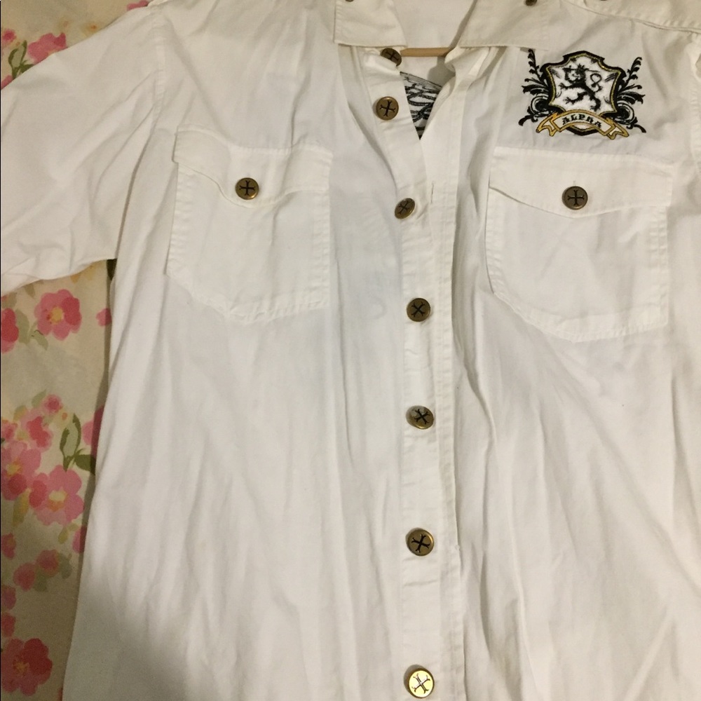 Men designer button up - Picture 3 of 4